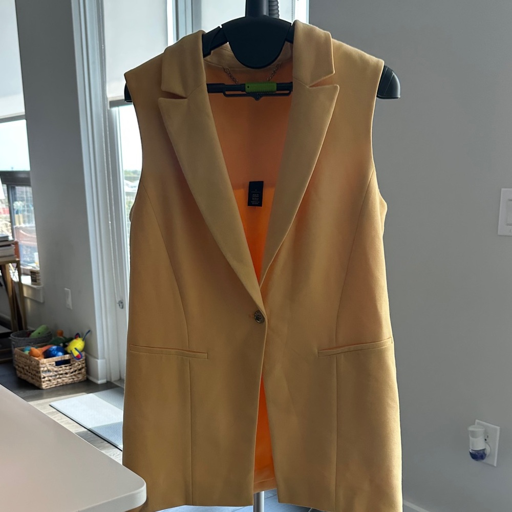 White House Black Market Tan Vest